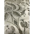 thumbnail image 2 of Decora Furnishings Luxurious Premium Jacquard Damask Design Furnishing Fabric for Upholstery, Chair, Window Treatments, Craft - Renaissance Rococo Victorian - 54" Width - Fabric by The Yard (Silver), 2 of 8