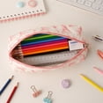 thumbnail image 4 of Bow Pencil Case Cute Pencil Pouch Soft Storage Bag Aesthetic Pattern Gift Makeup Pouch Cosmetic Bag for Women Adults Love, 4 of 7