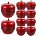 thumbnail image 1 of 10pcs Apple-design Tinplate Storage Cans Apple-shape Candy Cans Candy Container Home Supplies, 1 of 9