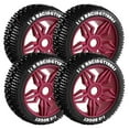 thumbnail image 2 of Front X2 & Rear X2 Tires & Wheels Pentagram 17mm Hex Hub for HSP 1/8 Off-Road RC Car Buggy, 2 of 6