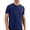#36-Navy, variant on Ceisia Men's Short Sleeve Training Active T-Shirt Solid Crewneck Performance Top for Running Moisture Wicking Athletic Gym Wear Gifts for Father White 8X