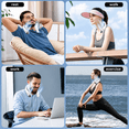thumbnail image 5 of Portable Fan, Rechargeable Hands Free Bladeless Neck Fan 360° Cooling 3 Speeds for Travel Gifts for Women Men White, 5 of 7
