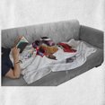 thumbnail image 6 of Popstar Party Soft Flannel Fleece Throw Blanket, Jack Russel Dog Sunglasses Crazy Hat and Bowtie Singing Birthday Song, Cozy Plush for Indoor and Outdoor Use, 50" x 70", Multicolor, by Ambesonne, 6 of 6