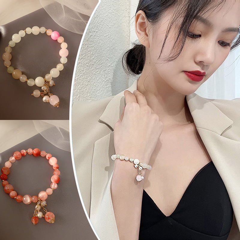 Valentine\u2019s Day gift stackable Swarvoski pearl good luck Mother\u2019s Day gift Elephant leather wrap bracelet Free shipping Boho chic