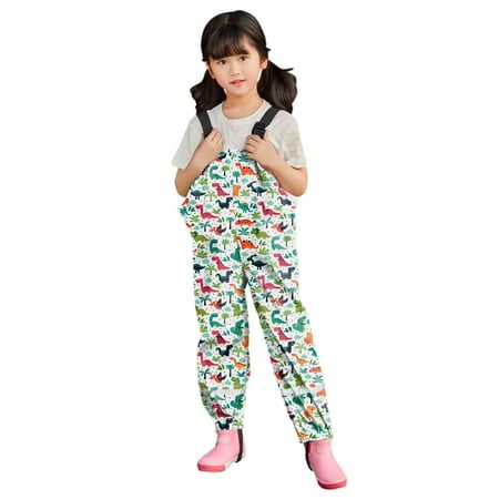 

New Children Waterproof Overalls Toddler Kids Boys Girls Rain Snow Dungarees Windproof Waterproof Mud Jumpsuit Clothes
