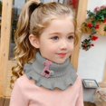 thumbnail image 4 of Daznico Warm Knitted Scarf with Lace for and Kids Winter Neck Warmer Cold Weather, 4 of 4