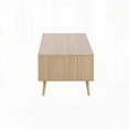 thumbnail image 2 of Mid-Century Modern Pebble Side Table Set in Natural Wood by LumiSource, 2 of 5