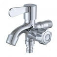 thumbnail image 1 of veasfak Washing Machine Mop Pool Double Spout Double Handle Sink Alloy Double Outlet For Vertical Switch, 1 of 9