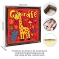 thumbnail image 2 of Cute Giraffe Design Wooden Sign Wall Plaque - Vintage Art Decoration, Wall Decoration - Ideal Gift For Home Decoration, Living Room, Bathroom, Bedroom, Garden, Dining, Bar, Cafe, Festival Party Dec, 2 of 7