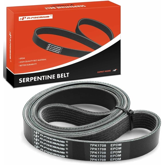 A-Premium Engine Serpentine Drive Belt Compatible with Honda, Chevrolet, GMC & Acura Cars - CR-V 2017-2024, Civic 2016-2024, Accord 2018-2024 & More