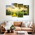 thumbnail image 2 of Elephant Stock Olive Trees Wall Art - Horizontal Multi Panel Canvas - Living Room Wall Decor - Places Multi Panel - Yellow And Green Decor - 68" x 42", 2 of 4