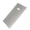 thumbnail image 2 of ziyahi Stainless Steel Cake Scraper Cream Icing Smoothers Teeth Edge Cakes Decorating Sugar Craft Baking Accessory Household Tools 15*9.8cm Type 1, 2 of 9