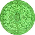 thumbnail image 1 of Ahgly Company Indoor Round Medallion Green Traditional Area Rugs, 6' Round, 1 of 1