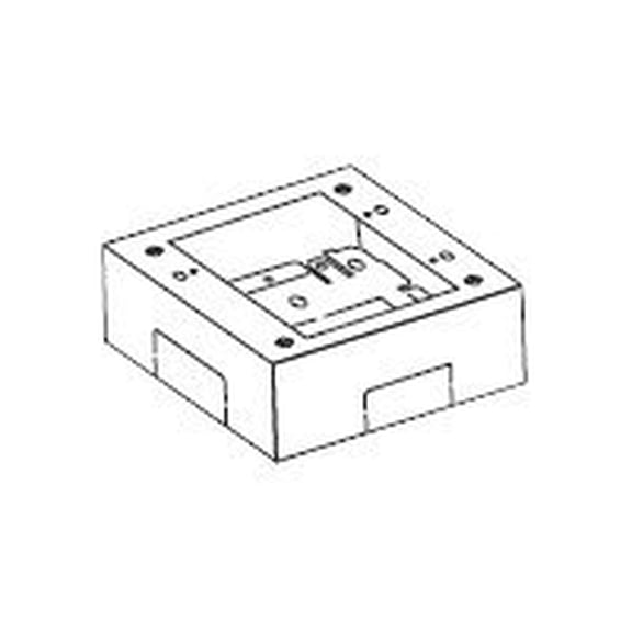 Legrand Device Box, 2400 Series, 1.75 in H, 4-3/4 in L, Ivory V2448
