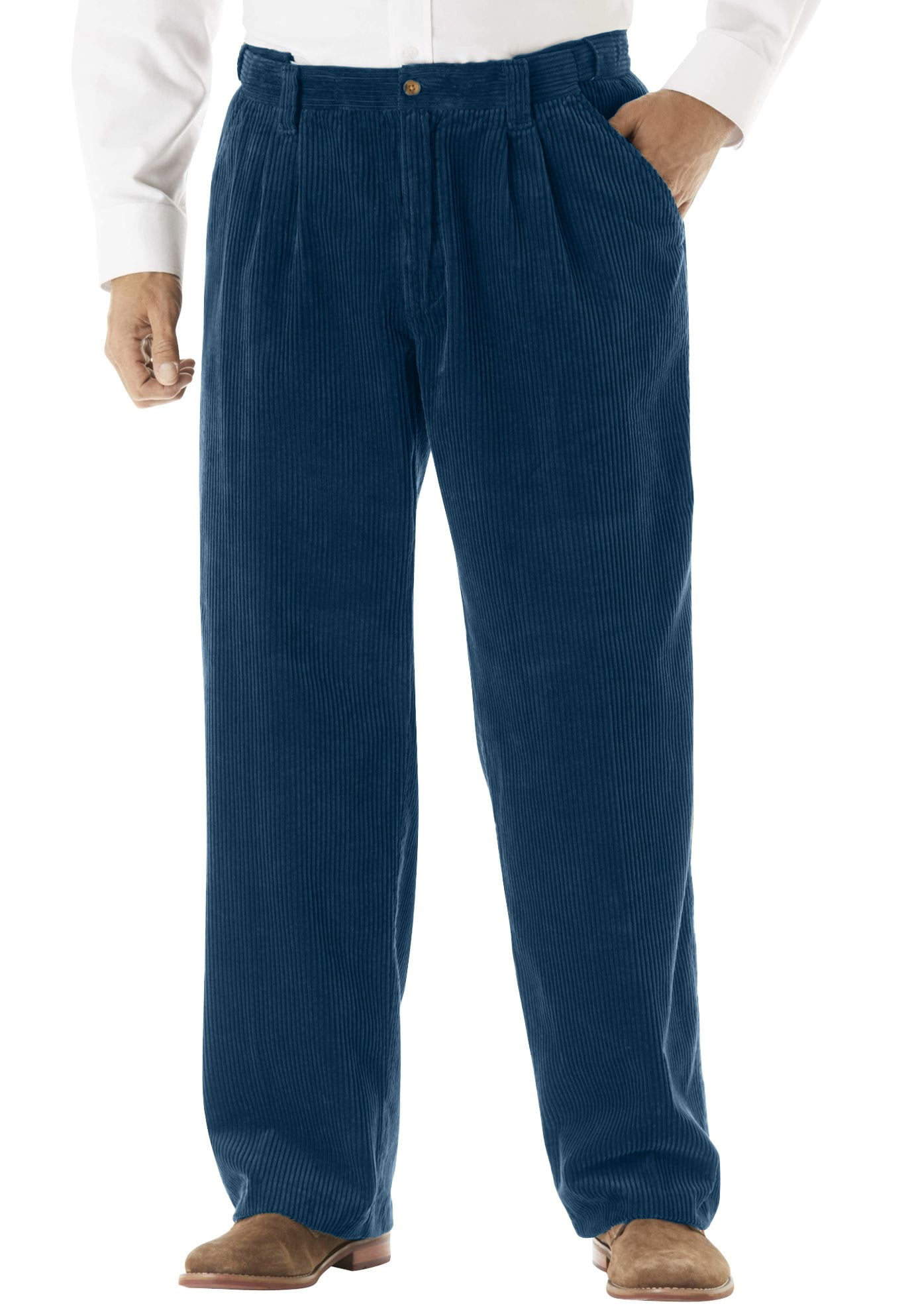 Men's Big & Tall Sixwale Corduroy Pleatfront Pants