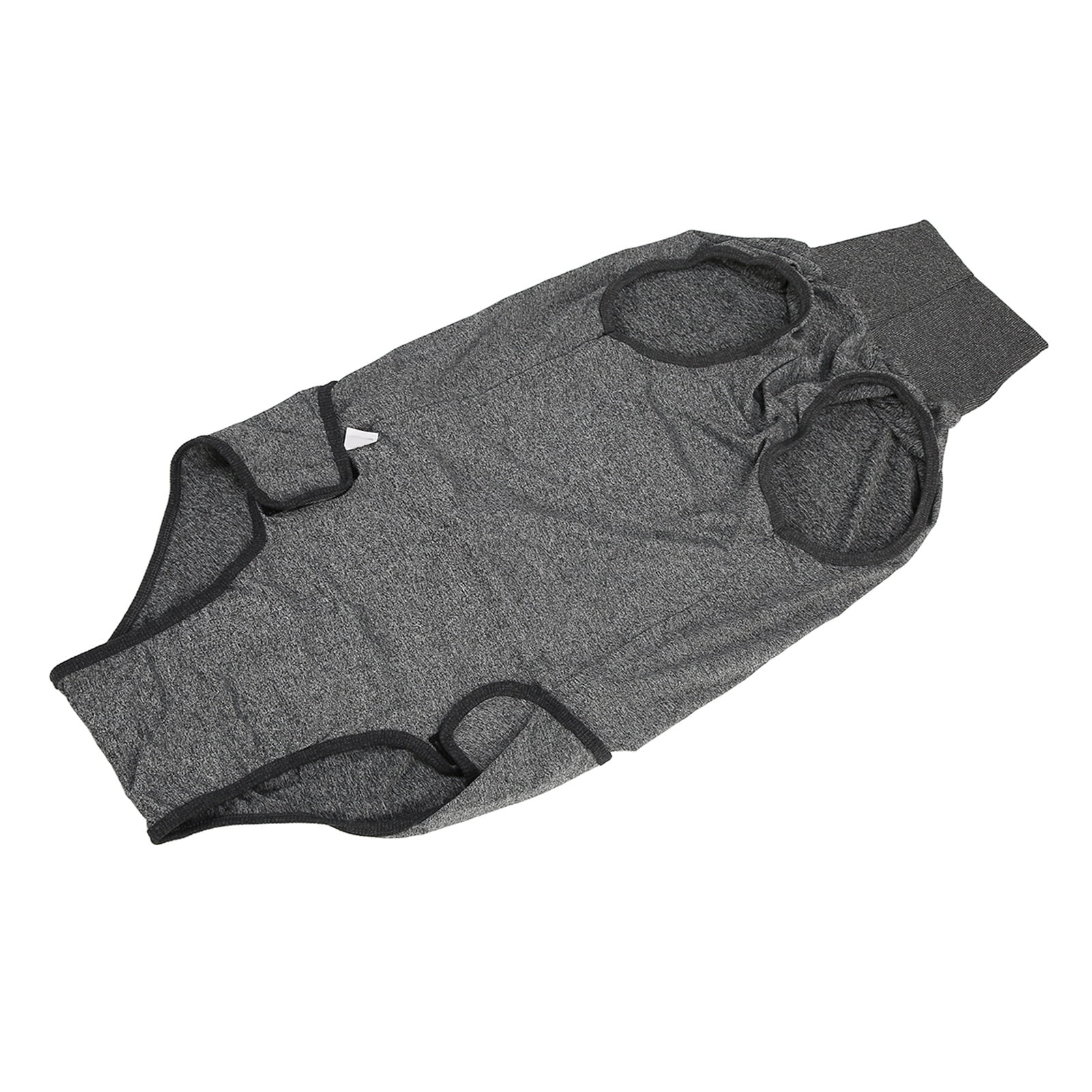 BOKYAN Reusable Full Body Dog Diaper Physiological Clothing for Surgical Recovery, Menstruation Suit for Male and Female Dogs, Heather Gray, Size XXL (8.27 inches / 21 cm)