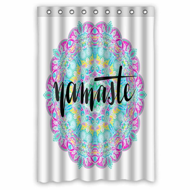 PKQWTM Mandala WaterProof Polyester Fabric Shower Curtain Size 48x72