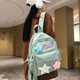 thumbnail image 3 of Mochila Mujer Kawaii Estrella Estampado Niñas Estética Mochila De Viaje Verde, 3 of 7