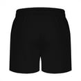 thumbnail image 4 of WREESH Men's Running Lightweight Athletic Shorts Bodybuilding Training Shorts Outdoor Gym Workout Shorts Casual Elastic Waist Drawstring Shorts Black, 4 of 6