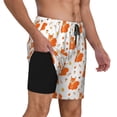 thumbnail image 2 of Balery Cartoon Squirrel Mens Swim Trunks Swim Shorts for Men Quick Dry Inseam Beach Shorts with Compression Liner Pocket-, 2 of 9