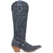 Dingo Women's Honkytonk Honey Tall Denim Boot Snip Toe - DI162-BL 7 M US