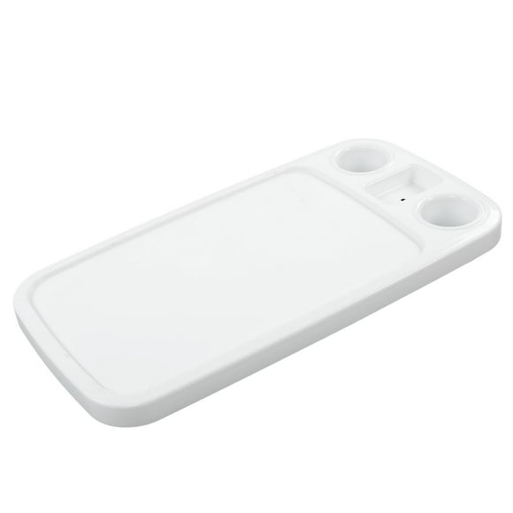 Boat Table Top, Waterproof Easy To Clean L860 W460mm RV Cocktail Table Top with 2 Holder for Caravan