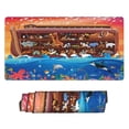 thumbnail image 2 of Bingfone Animals On Noah'S Ark2 Large Gaming Mouse Pad,Extended Desk Mousepad With Stitched Edges,Non-Slip Base,Water Resist Keyboard Pad For Gamer, Office & Home, 29.5 X 16 In, 2 of 9