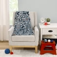 thumbnail image 3 of Disney Mickey Mouse Gray, Navy, Red and White Baby Blanket, 3 of 7