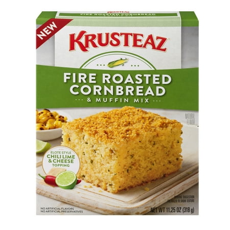 (12 Pack) Krusteaz Fire Roasted Cornbread & Muffin Mix, 11.25-Ounce