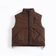 thumbnail image 3 of JAJAHO Boys Full Zip Vest Kids Stand Collar Lightweight Sleeveless Jacket Fall Outwear 3-12 Years, 3 of 7