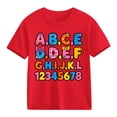 thumbnail image 4 of Odeerbi Niños Niñas Camiseta de Algodón Manga Corta Casual Cuello Redondo Linda Camisetas Impresas, 4 of 9