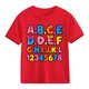 thumbnail image 4 of Blusas y camisas de manga corta con cuello redondo para niños y niñas, camisetas gráficas de manga corta, blusas con estampados bonitos para la temporada escolar., 4 of 9