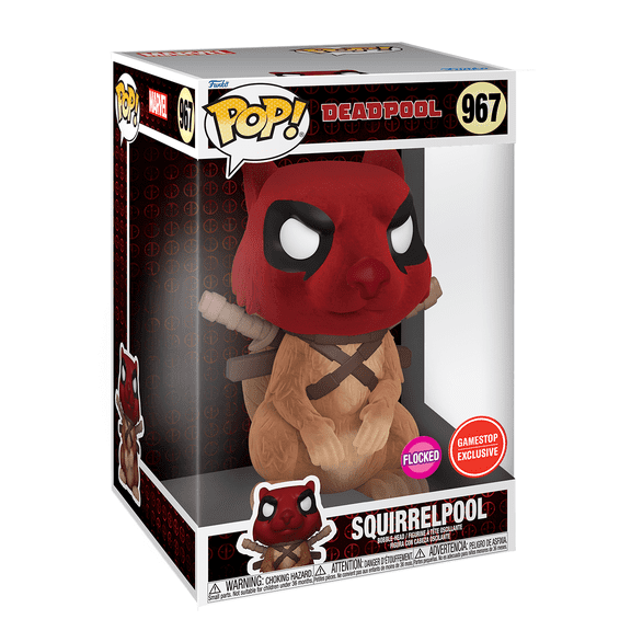 Funko POP! Marvel Deadpool 10 Inch Squirrelpool [Flocked] #967 Exclusive