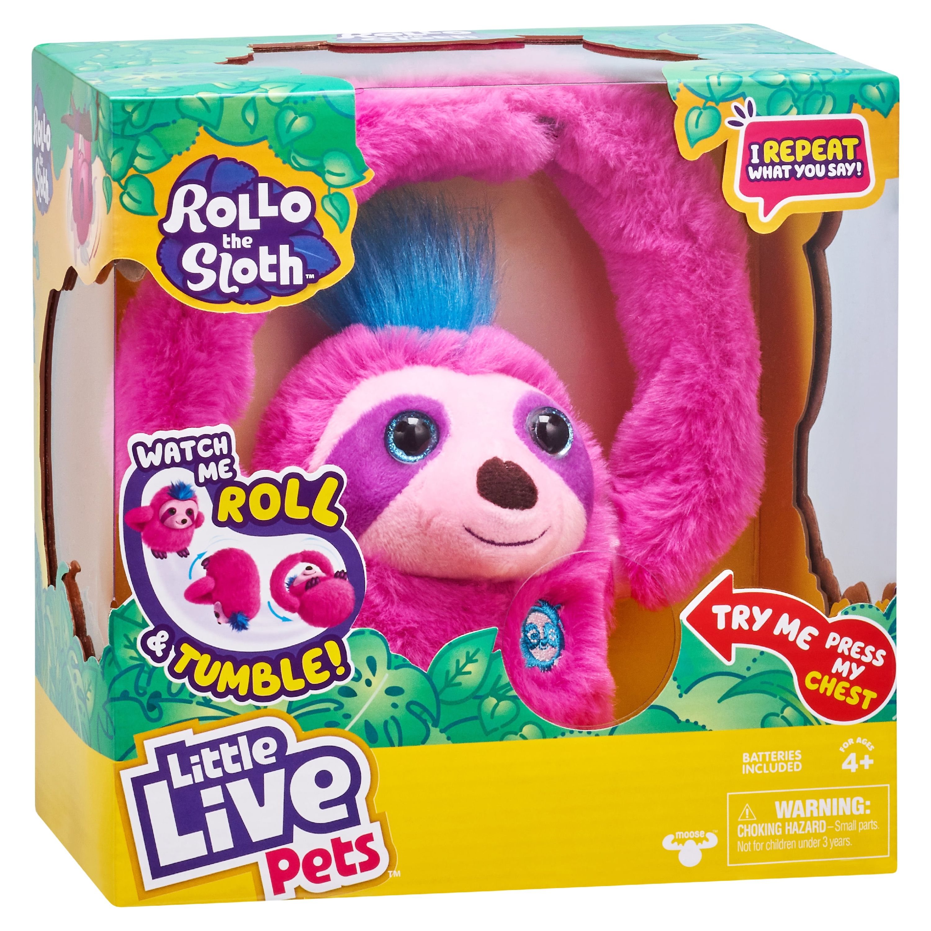Little Live Pets Rollo the Sloth Electronic Pet with Bendable Arms, Movement, and Sounds - image 2 of 11