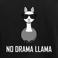 thumbnail image 3 of CafePress - No Drama Llama Sunglasses Pajamas - Women's Short Sleeve Print T-Shirt and Pants Dark Cotton Pajama Set, 3 of 7