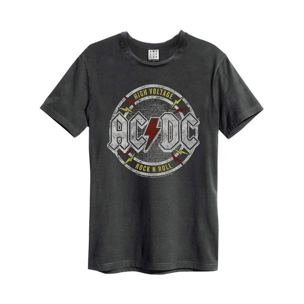 ACDC AC/DC Men's High Voltage Slim Fit Tshirt Black