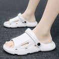 thumbnail image 2 of Men's Beach Slippers with Soft Low Arch Support Comfortable Thick Sole Anti Slip Easy To Clean, 2 of 5