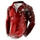 thumbnail image 1 of Pack De Playeras Para Hombre Camisa Navideña De Otoño E Invierno Para Hombre Camisa Superior Con Estampado De Árbol De Navidad En Capas Y Empalme De Colores Mixtos, 1 of 4
