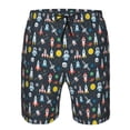 thumbnail image 3 of Fotbe Rocket Space Trajes de Baño Estampados para Hombre, Shorts de Verano de Secado Rápido, Ropa de Playa, Bañadores-XX-Large, 3 of 6