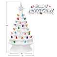 thumbnail image 2 of Gymax 14 inches Pre-Lit Ceramic Hand-Painted Christmas Tree Tabletop Xmas Decoration, 2 of 10