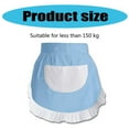 thumbnail image 3 of ZPAQI Maid Dress up Apron Half Apron Waitress Servant Apron Costume, 3 of 15