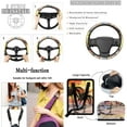 thumbnail image 4 of Uorisanigo Palm Tree Sunset Car Seat Covers Full Set for Women 15PCS Auto Accessories with Steering Wheel Covers Trash Can Coasters Seatbelt Pads Air Outlet Bag Rearview Mirror Keychain for Sedans, 4 of 7
