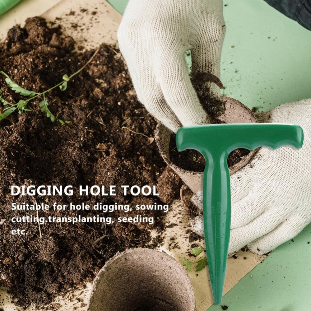 Novel 2Pcs Durable Plastic Widger Seedlings Transplanting Appliance Digging Tool 