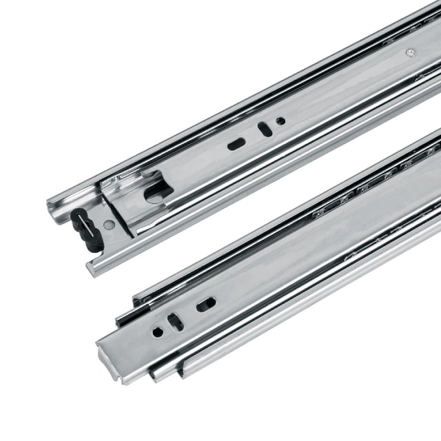 Corredera de extensión total 45mm, para cajón, 50cm, 2 pzas Hermex Hermex COR-450