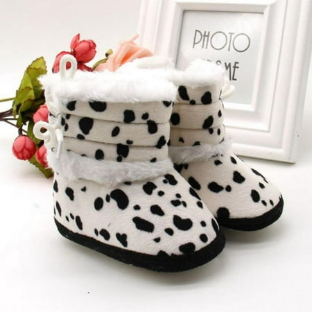 

URMAGIC Baby Boys Girls Fleece Winter Warm Snow Boots Soft Sole Crib Shoes Booties for Newborn Infant Toddler 0-18 Months