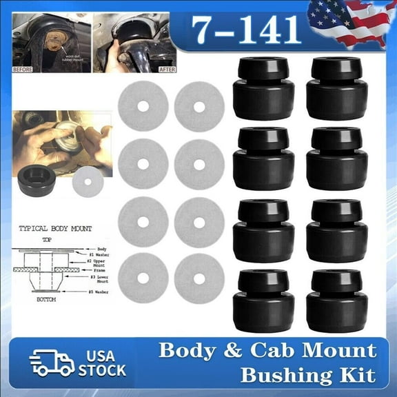 24pcs 7-141 Prothane Body Mount Kit New for Chevy Chevrolet Silverado 1500 Truck