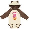thumbnail image 3 of Inktastic Little Sister-dino Girls Long Sleeve Baby Bodysuit, 3 of 5