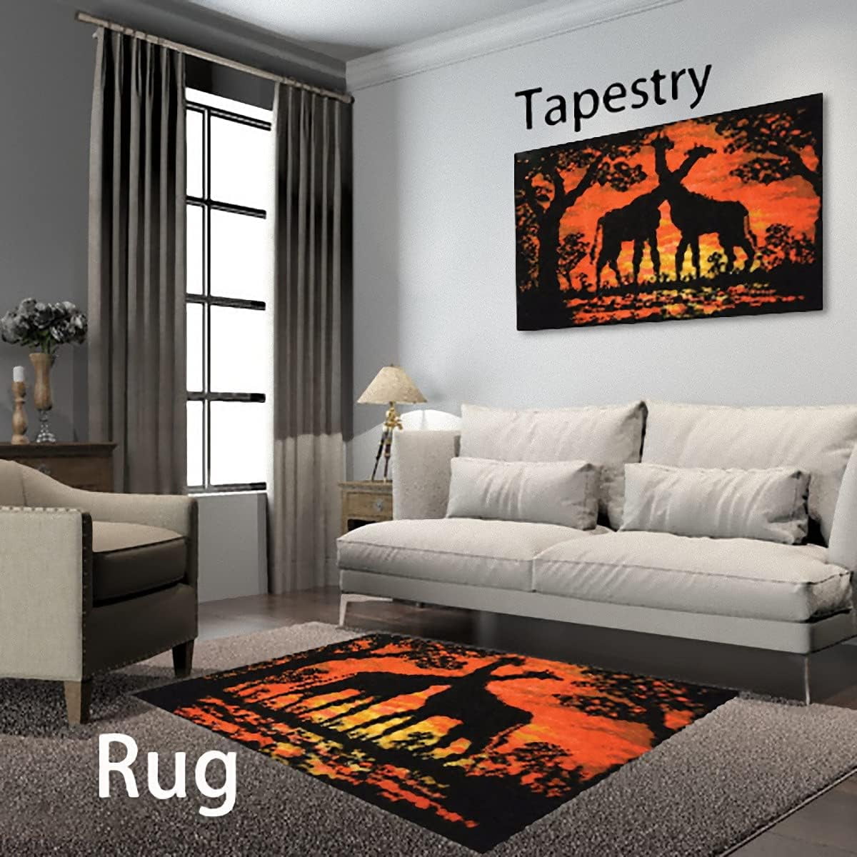 ShowNiceArt Rectangle Latch Hook Rug Kit, Large Size DIY Needlework Craft for Adults & Children, Available in 75×55cm/30*22in and 100×76cm/40*30in