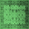 thumbnail image 1 of Ahgly Company Indoor Square Oriental Emerald Green Industrial Area Rugs, 6' Square, 1 of 4