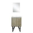 thumbnail image 3 of Lexora Home Lancy 24" Single Quartz Top Bathroom Vanity with Faucet and Mirror, 3 of 10